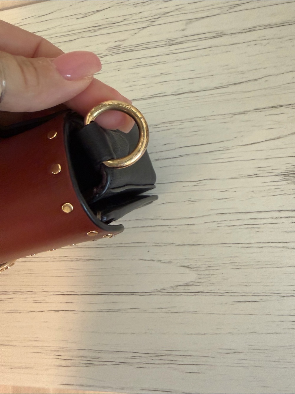 Coach Two-Tone Signature Saddle Bag in Brown and Black - Picture 11 of 15